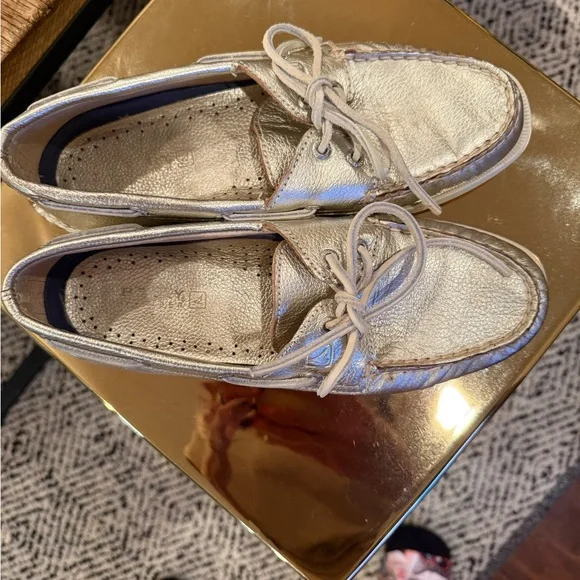 Sperry Topsider Women's Metallic Boat Shoes 7 - Picture 10 of 10